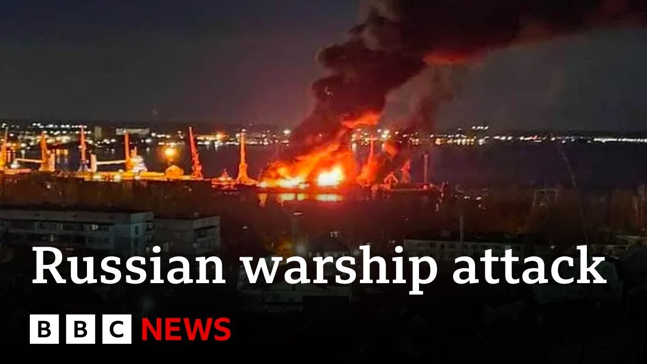 Ukraine attacks Russian warship in Crimea