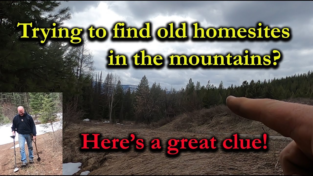 Searching the mountains of Montana for old homesites! | Ep 198 #metaldetecting #treasure #relics