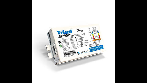 Universal C2642UNVME Triad Compact Fluorescent Electronic Ballast, 2 Lamp CFL