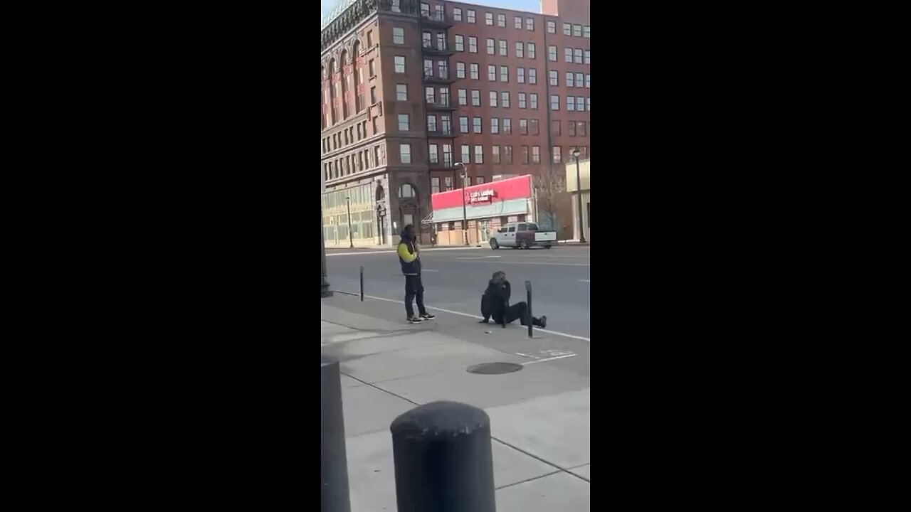 Black man executes a white homeless man in broad daylight in St Louis Missouri