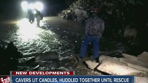 Indiana cavers lit candles, huddled together until rescue