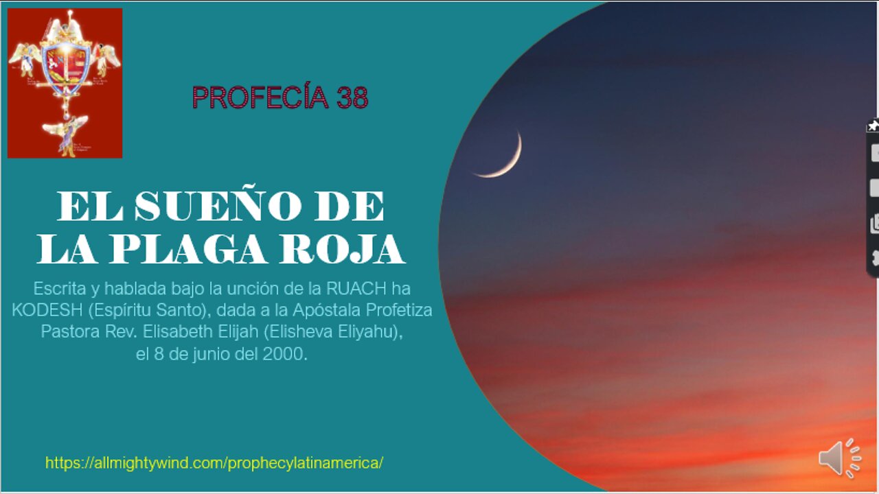 PROFECÍA 38 - EL SUEÑO DE LA PLAGA ROJA