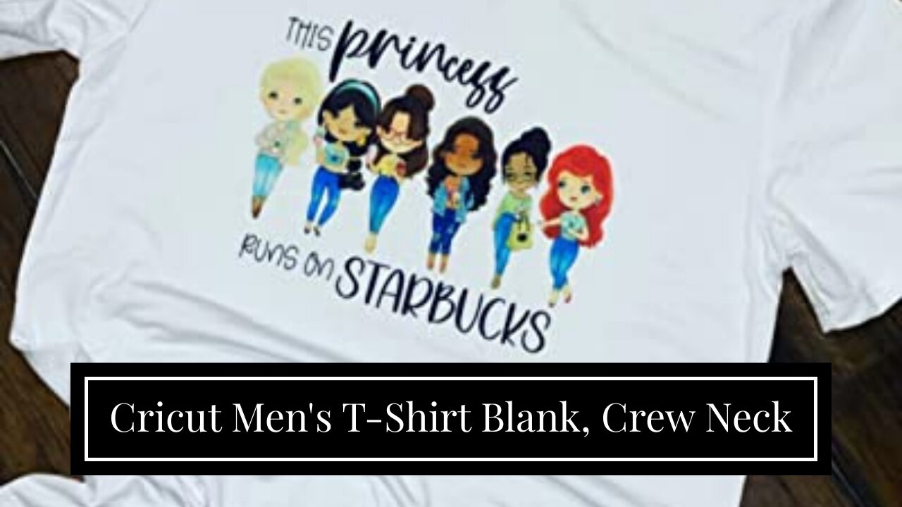 Cricut Men's T-Shirt Blank, Crew Neck