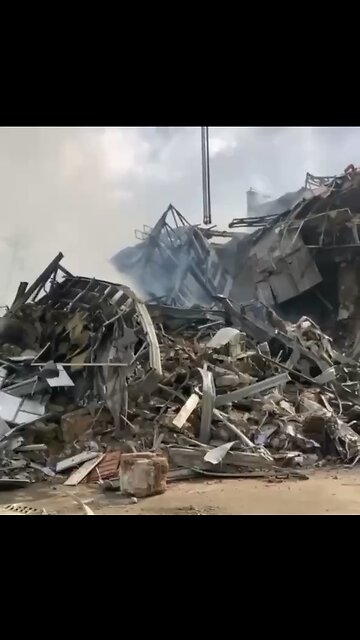 The result of last nights Russian air strike damage on Odessa port