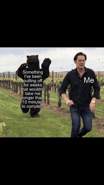 Procrastination Bear #memes #silly #funny #procrastination #regret #problem