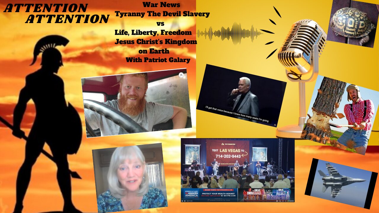 Pt 1 War News The Devil Slavery vs Life, Freedom Jesus Christ's Kingdom on Earth W PG