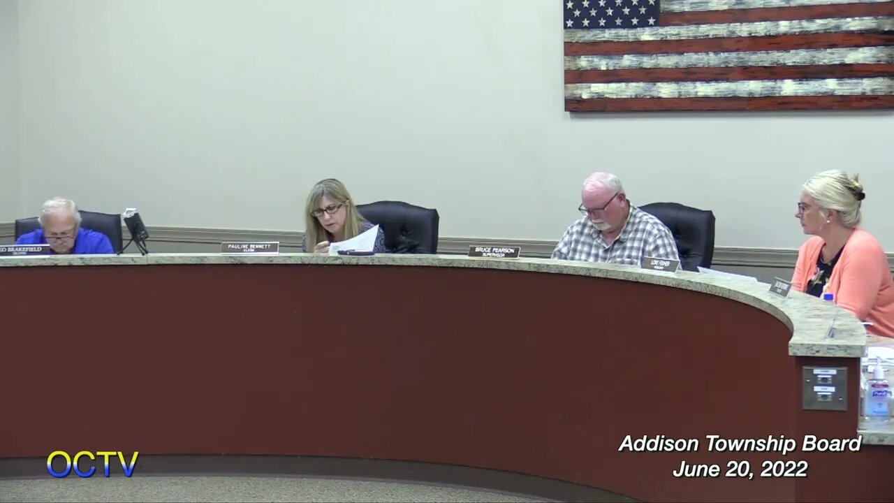 AddisonTownship Board 6/20/22