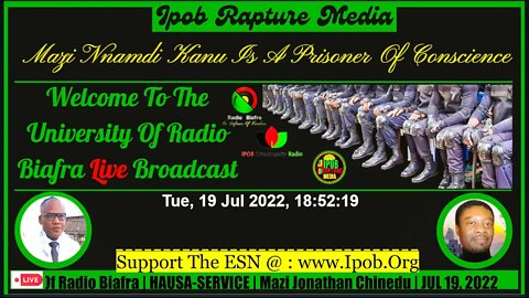 Welcome To The University Of Radio Biafra | Hausa-Service | HOST: Mazi Jonathan | JUL 19, 2022