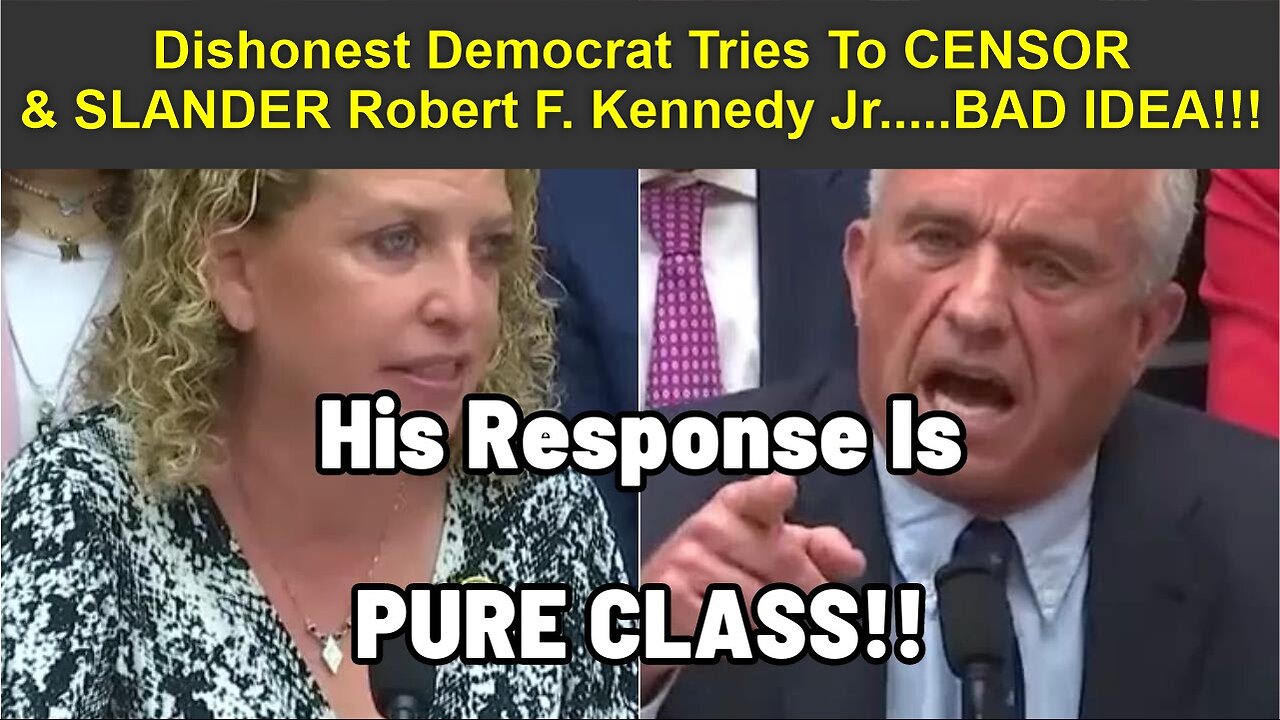 Dishonest Democrat Tries To CENSOR & SLANDER Robert F. Kennedy Jr.....BAD IDEA!!!