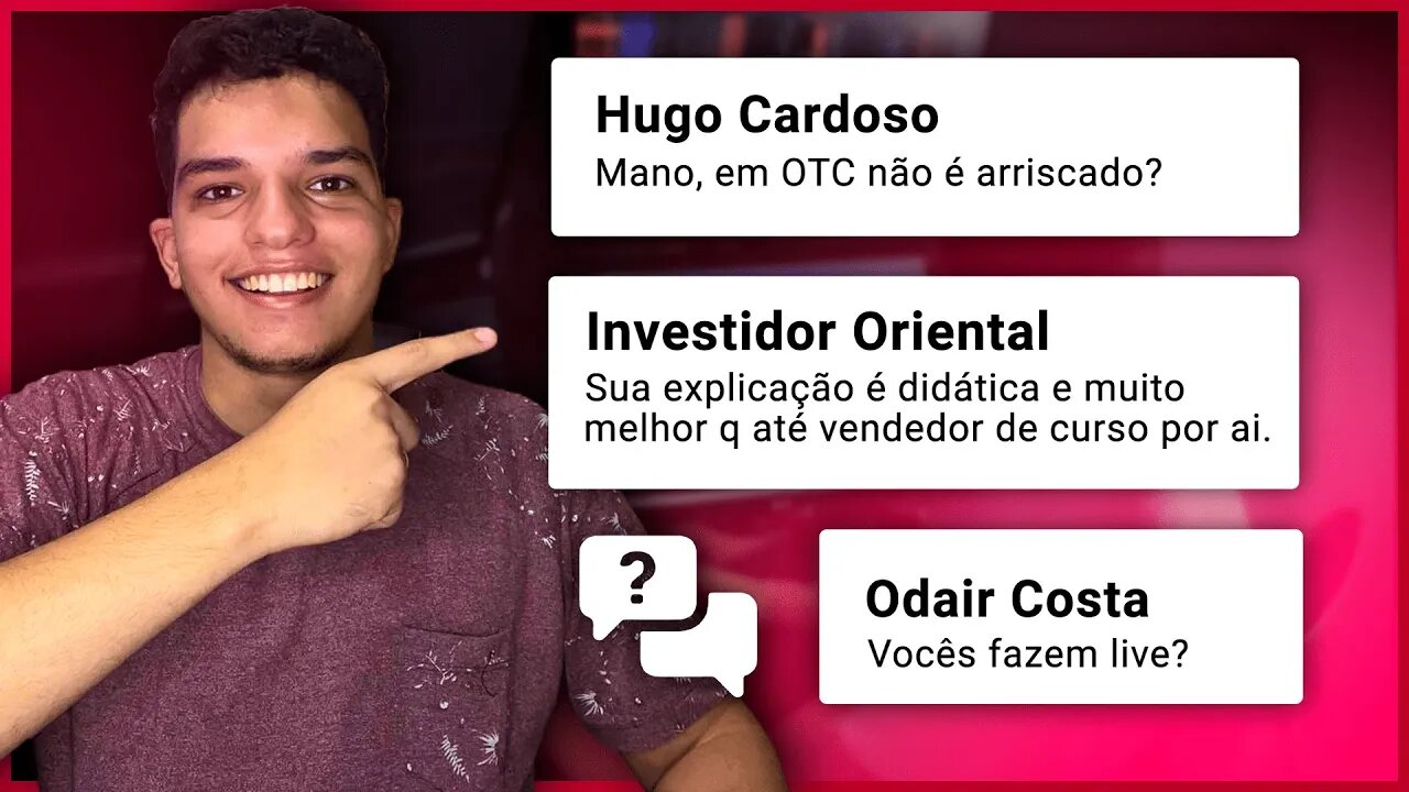 RESPONDENDO COMENTÁRIOS!! OTC é bom ou ruim? Operando ao vivo? E MUITO MAIS | Opções Binárias 2022