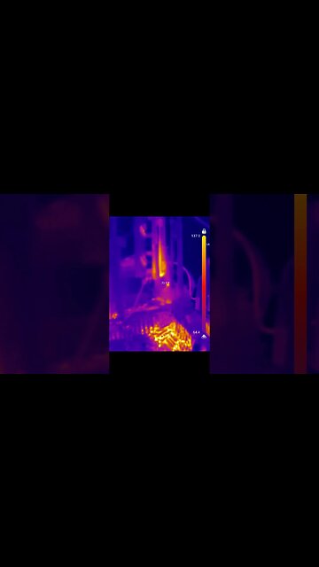 Thermal imaging of hot brass