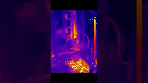 Thermal imaging of hot brass