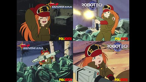 Robotech: The New Generation (English Dub adaptation of Genesis Climber Mospeada) Funny Moments - Pint Size Bratty Girl Goes Wild Unloading some Guns on some Mechs! [Bluray Quality]