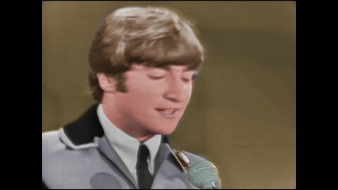 The Beatles - She Loves You (Ed Sullivan Miami) [colorized]