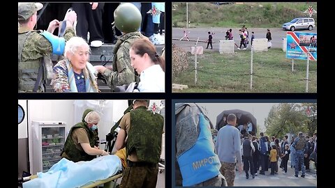 Russian peacekeeping troops continue to evacuate civilians population of Nagorno-Karabakh