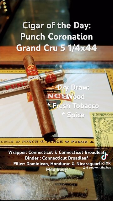 Punch Royal Coronation Grand Cru 5 1/4x44 #Short #Shorts #CigarOfTheDay #Cigars