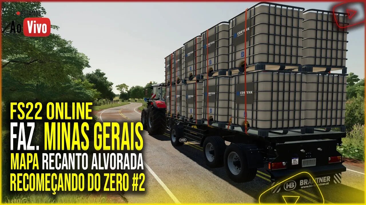 🔴FS22 MULTPLAYER COMEÇANDO DO ZERO MAPA MINAS GERAIS EP. 2