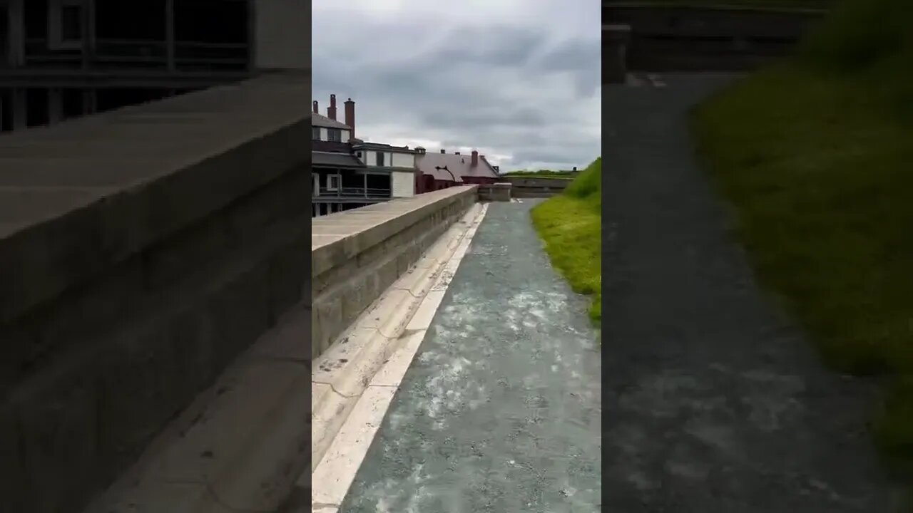 Walking around the fortress on Citadel Hill