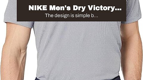 NIKE Men's Dry Victory Stripe Polo Golf Shirt