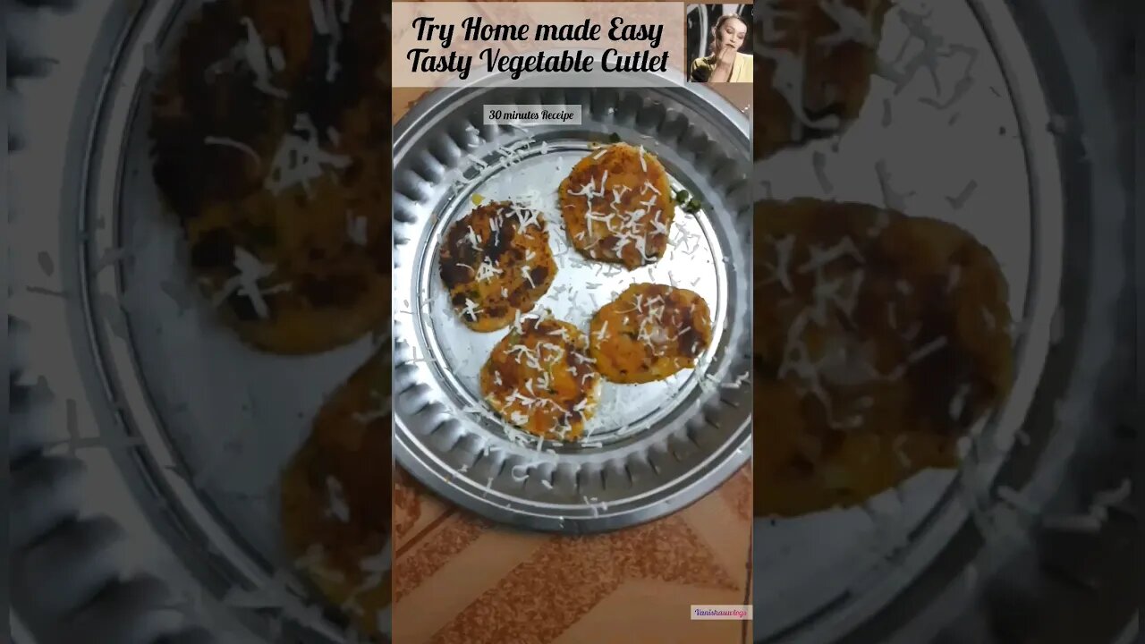 🌟Try this simple Home made healthy cutlet🌟#food #vegcutlet #healthy #tastysnack #homecooking #day25