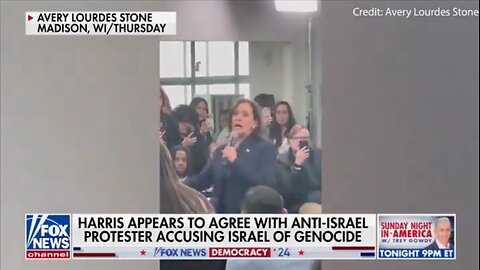 Kamala Harris Agrees With Protestor Accusing Israel of Genocide