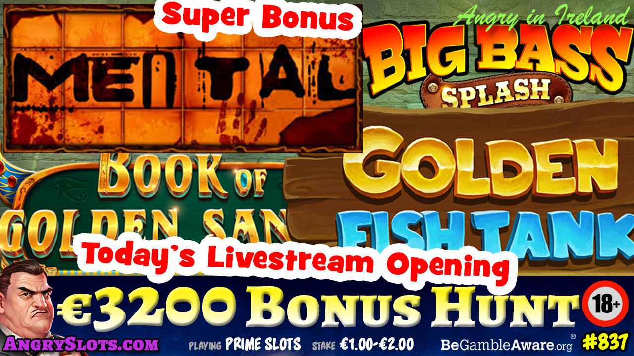 €3200 SLOTS BONUS HUNT - Mental Super Bonus, Catch 22 & more