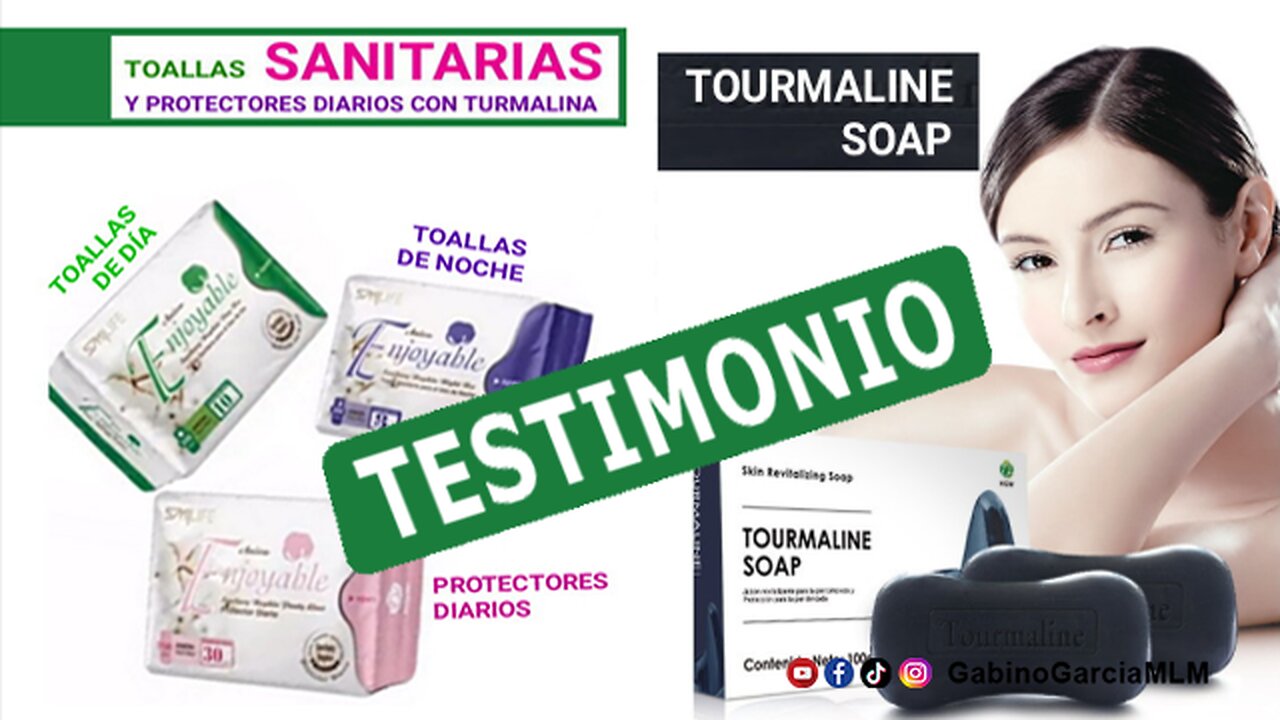 Testimonio Toallas Sanitarias, Protectores Diarios y Jabón de Turmalina