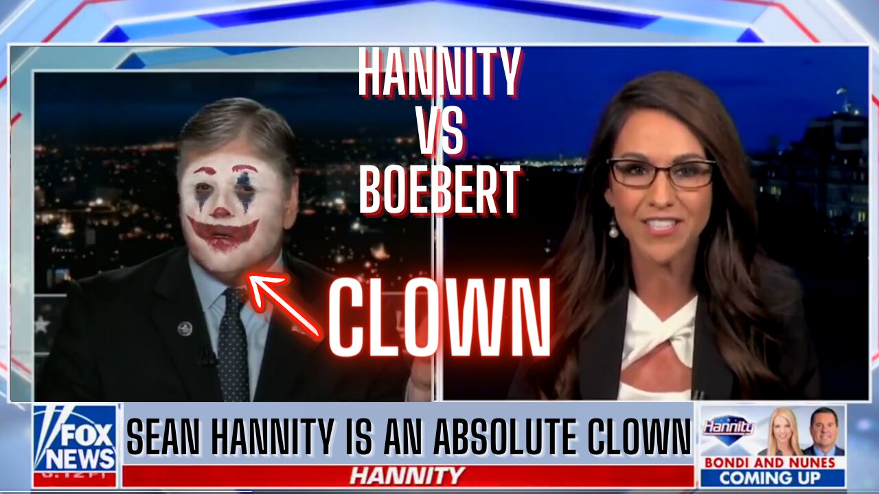 Sean Hannity is an Absolute CLOWN!!!!