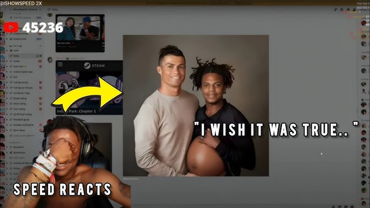 TRUE THE RONALDO FAN ISHOWSPEED VIDEO