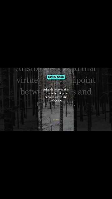 Aristotle on virtue Virtue is the midpoint between excess and deficiency ⚖️