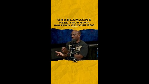 #charlamagnethagod Feed your soul not your ego. 🎥 @itsuptherepodcast