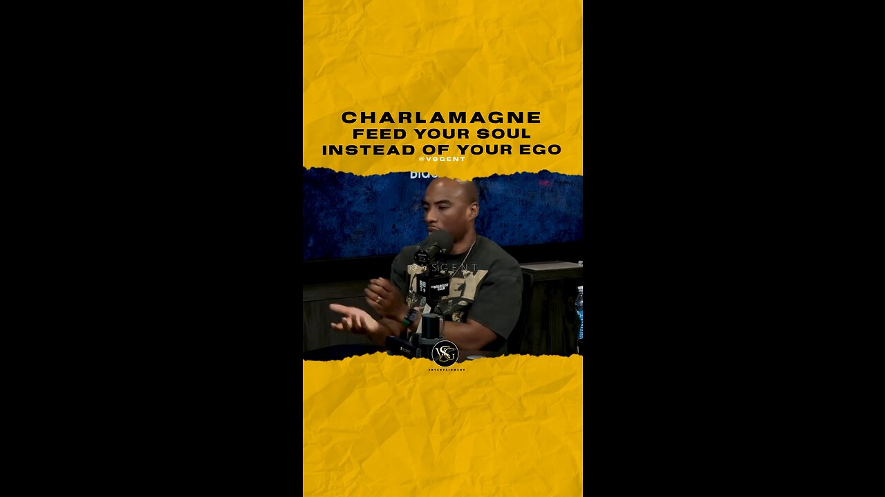 #charlamagnethagod Feed your soul not your ego. 🎥 @itsuptherepodcast