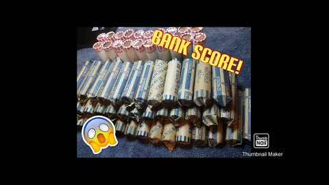 A Nice Bank Score of Pennies and Customer Wrapped Nickels for Future Hunts
