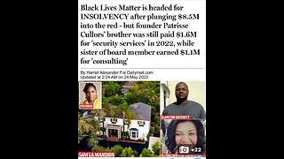 Nooooo!!! You can't just stop sending blm money!!!!! 5-27-23 Liberal Hivemind