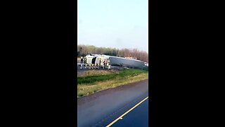 Truck Rollover On Highway 401