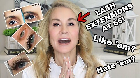 I Got LASH EXTENSIONS for the FIRST TIME AT 65! ! Were they WORTH IT? Come Along WITH ME!