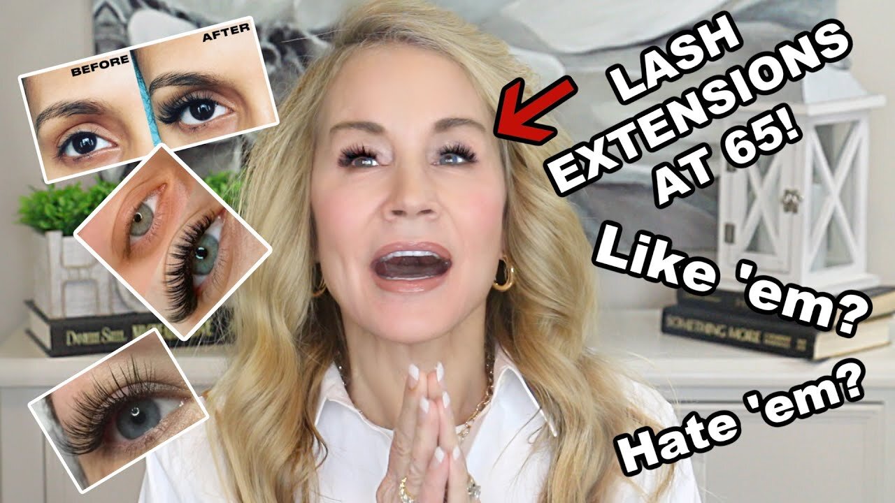 I Got LASH EXTENSIONS for the FIRST TIME AT 65! ! Were they WORTH IT? Come Along WITH ME!