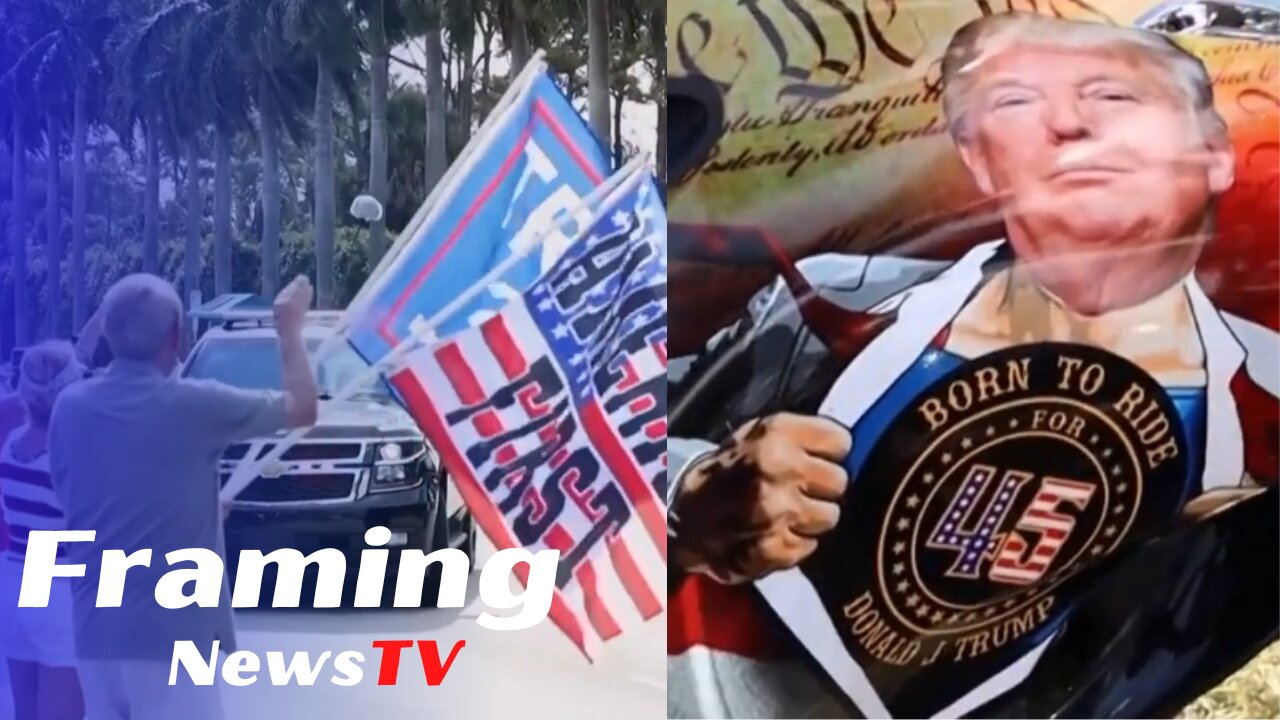 Penduduk Florida berunjuk rasa untuk Trump sebelum dakwaan