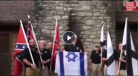 Israeli flag gets thrown to the flames - God bless Dixie our southland