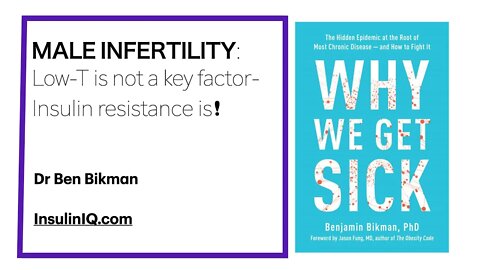 Ben Bikman b: Male INFERTILITY: Low-T is not a key factor--insulin resistance definitely is