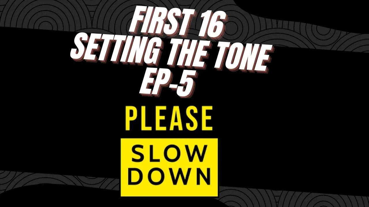 The First 16 I Slow Down I 2-Person officiating Ep -5 #comeonref