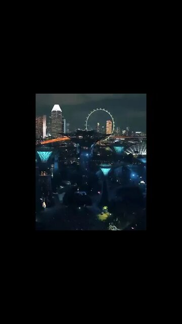 Gardens by the bay of Singapore at Night! Travel Hotels Flights Vacation Trip Travel