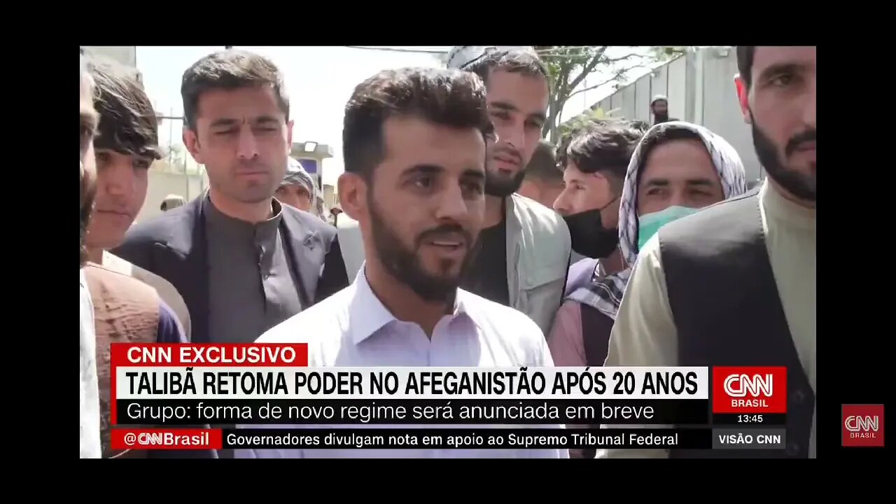 CNN Afeganistão "eles estão sem máscara!" RIP JORNALISMO #shorts