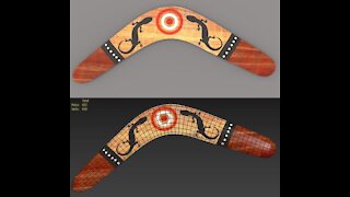 Lowpoly Boumerang 3d model