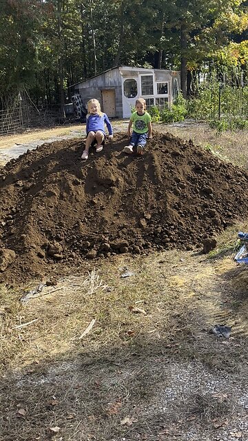 Dirt For Root Cellar is Delivered 🚚 Chamberlin Family Farms “Naturally Good”