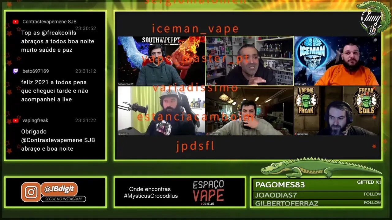 [PT] #Vaping #105 - Esplanada do Vapor com JB e Amigos - A primeira do ano 2021....