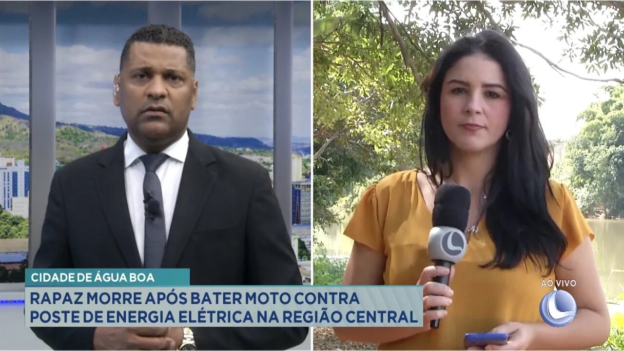 Cidade de Água Boa: Rapaz Morre após Bater Moto contra Poste de Energia Elétrica na Região Central.