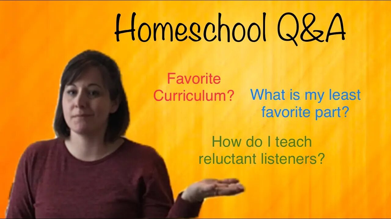 Homeschool Q&A / You asked, I answered