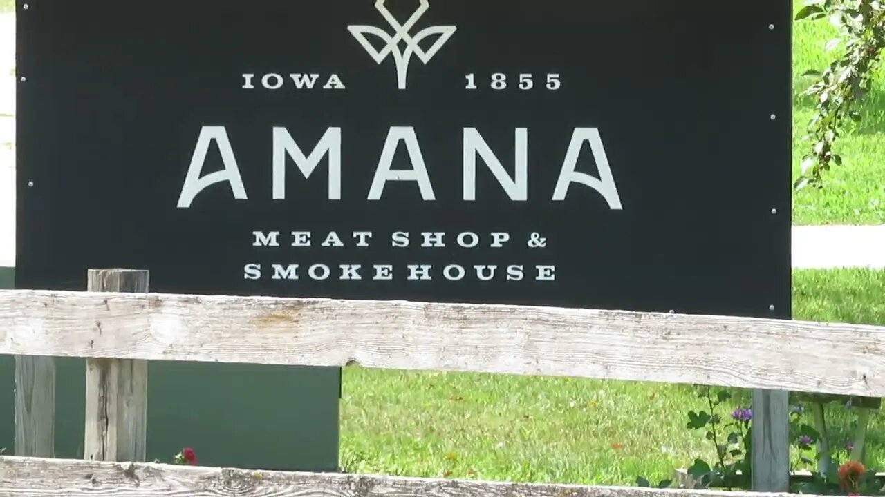 Amana Colonies in Iowa - Walk With Me, Steve Martin - come and see the meat shop!