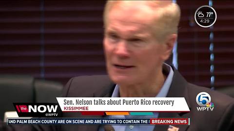 Sen. Nelson talks about Puerto Rico recovery